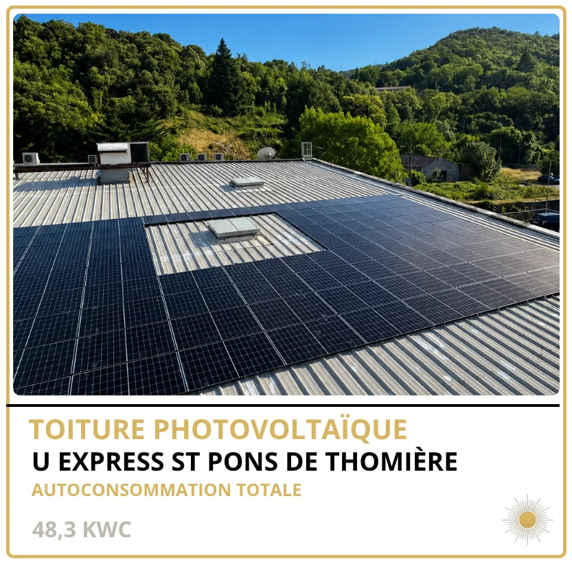 U EXPRESS ST PONS DE THOMIÈRE — Saint-Pons-de-Thomières (34), 48,3 kWc