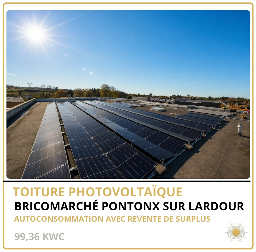 BRICOMARCHÉ PONTONX SUR L'ADOUR — Pontonx-sur-l'Adour (40), 99,36 kWc